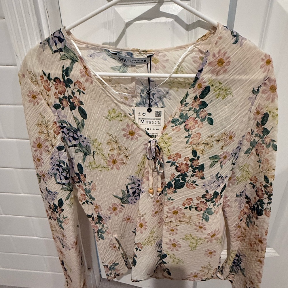 Zara Multicolor Floral Blouse